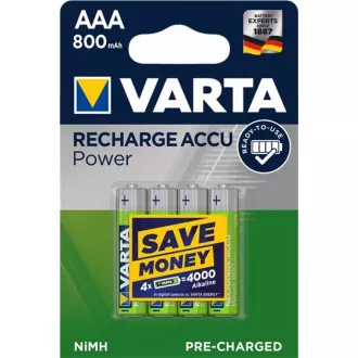 Varta LR03/4BP 800 mAh Ready to use (Blister 4ks)