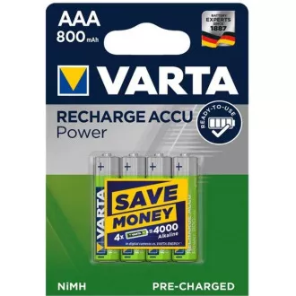 Varta LR03/4BP 800 mAh Ready to use (Blister 4ks)