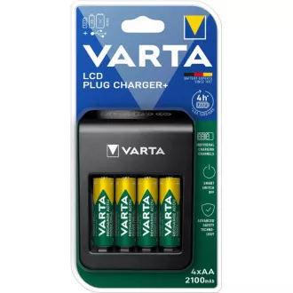 Varta 57687 AA/AAA 9V nabíjačka batérií s LCD 4xR6 2100mAh