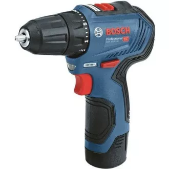 BOSCH GSR 12V-30, akumulátorový vŕtací skrutkovač, 0 – 420 / 0 – 1.600 ot/min, 8 mm, sada bitov a vrtákov, taška BOSCH GSR 12V-30, akumulátorový vŕtací skrutkovač, 0 – 420 / 0 – 1.600 ot/min, 8 mm, sada bitov a vrtákov, taška