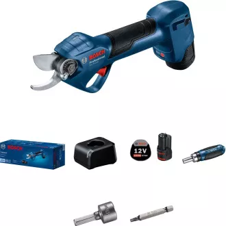 BOSCH Pro Pruner, akumulátorové záhradné nožnice, 25 mm, 12, 0 V, rýchlonabíjačka
