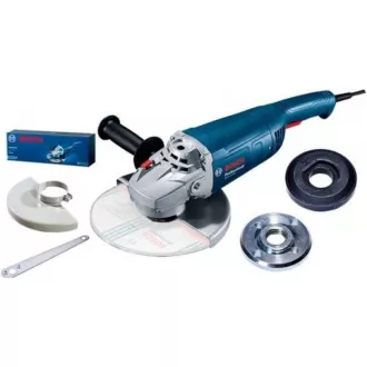 BOSCH GWS 2200, uhlová brúska, 2.200 W, 6.500 – 6.500 ot/min, 230 mm, aretovateľný spínač BOSCH GWS 2200, uhlová brúska, 2.200 W, 6.500 – 6.500 ot/min, 230 mm, aretovateľný spínač
