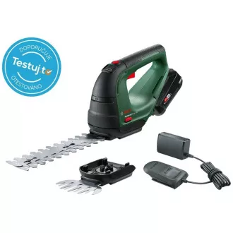 BOSCH AdvancedShear 18V-10, súprava akumulátorových nožníc na kríky a na trávu, 18 V, dĺžka 20 cm, akumulátor BOSCH AdvancedShear 18V-10, súprava akumulátorových nožníc na kríky a na trávu, 18 V, dĺžka 20 cm, akumulátor