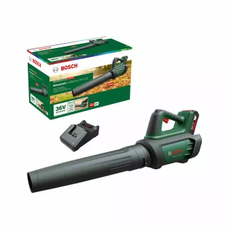 BOSCH AdvancedLeafBlower 36V-750, akumulátorový fúkač na lístie, 36 V, prúdenie 100 – 200 km/h, akumulátor 2.0 Ah