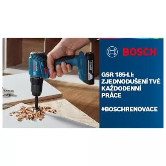 BOSCH GSR 185-LI Akumulátorový vŕtací skrutkovač BOSCH GSR 185-LI Akumulátorový vŕtací skrutkovač