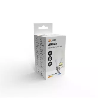 Solight LED žiarovka, klasický tvar, 10W, E27, 4000K, 270 °, 850lm