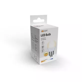 Solight LED žiarovka, miniglobe, 4W, E27, 3000K, 340lm
