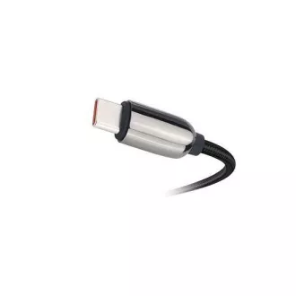 Solight USB-C kábel s displejom, USB-C konektor - USB-C konektor, 100W, 2m