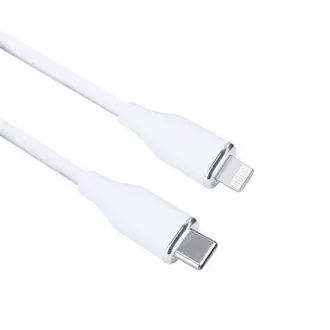 Solight USB-C/Lightning kábel, USB-C konektor - Lightning konektor, silikón, 1m