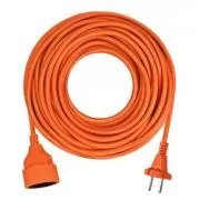Solight 1z pohyblivý prívod - spojka, 10m, 2 x 1, 5mm2, oranžová