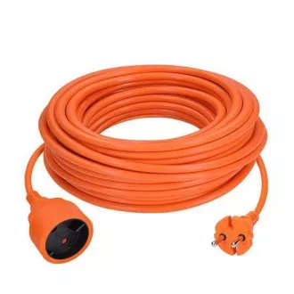 Solight 1z pohyblivý prívod - spojka, 10m, 2 x 1, 5mm2, oranžová