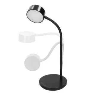 Solight LED stolná lampička, 4, 5W, 300lm, 3CCT, čierna, podstavec