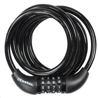 Master Lock Špirálový kombinačný zámok na bicykel 8221EURDPRO - 1, 8m Master Lock Špirálový kombinačný zámok na bicykel 8221EURDPRO - 1, 8m