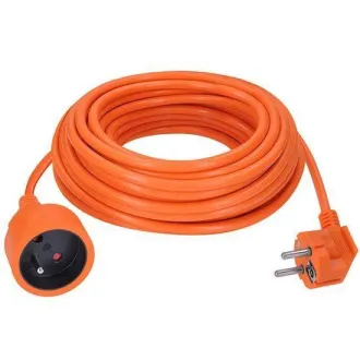 Solight 1z predlžovací prívod - spojka, 15m, 3 x 1, 5mm2, oranžová