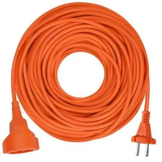 Solight 1z pohyblivý prívod - spojka, 30m, 2 x 1, 5mm2, oranžová