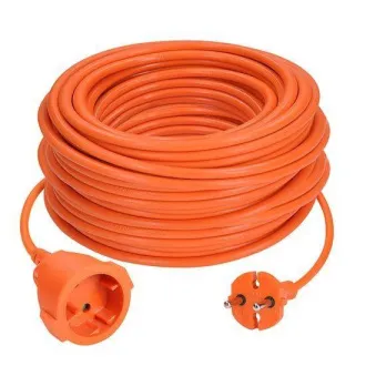 Solight 1z pohyblivý prívod - spojka, 30m, 2 x 1, 5mm2, oranžová