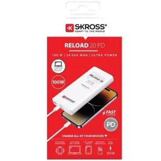 SKROSS powerbank Reload 20 100 W PD, 20 000 mAh, USB A+C
