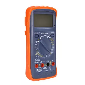 Solight multimeter, max. AC 600V/10A, max. DC 600V/10A, test diódy, bzučiak, hFE, kapacita, odpor Solight multimeter, max. AC 600V/10A, max. DC 600V/10A, test diódy, bzučiak, hFE, kapacita, odpor