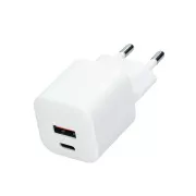 Solight USB-C + USB-A Fast Charger GaN 20W PD