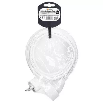 Solight predlžovací prívod 5m, 1 zásuvka, 16A/3680W, PVC, biely