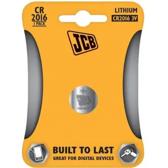 JCB gombíková lítiová batéria CR2016, blister 1 ks