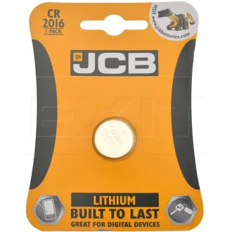 JCB gombíková lítiová batéria CR2016, blister 1 ks