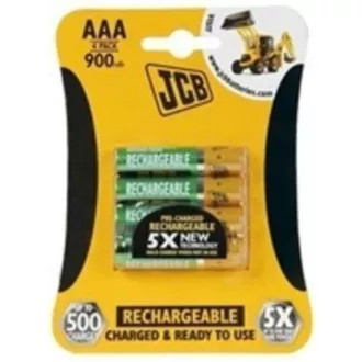 JCB RTU NiMH AAA/R03, 900mAh, prednabitá, blister 4 ks