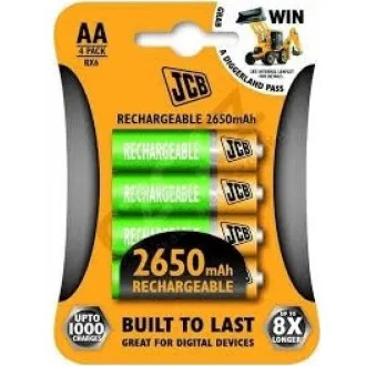 JCB RTU NiMH AA/R06, min.2400mAh, prednabitá, blister 4 ks