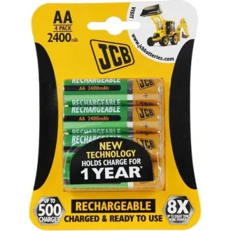 JCB RTU NiMH AA/R06, min.2400mAh, prednabitá, blister 4 ks