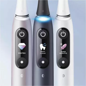 Oral-B iO Series 9 Duo Black Onyx & Rose Quartz set elektrických zubných kefiek, magnetické, 7 režimov, AI Oral-B iO Series 9 Duo Black Onyx & Rose Quartz set elektrických zubných kefiek, magnetické, 7 režimov, AI