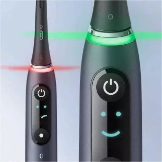 Oral-B iO Series 9 Duo Black Onyx & Rose Quartz set elektrických zubných kefiek, magnetické, 7 režimov, AI Oral-B iO Series 9 Duo Black Onyx & Rose Quartz set elektrických zubných kefiek, magnetické, 7 režimov, AI