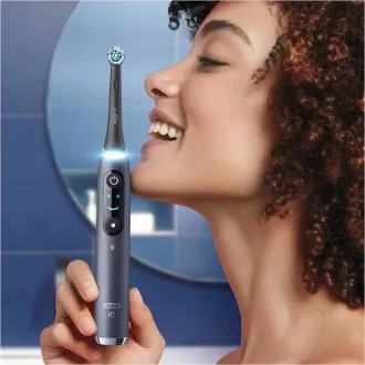 Oral-B iO Series 9 Duo Black Onyx & Rose Quartz set elektrických zubných kefiek, magnetické, 7 režimov, AI Oral-B iO Series 9 Duo Black Onyx & Rose Quartz set elektrických zubných kefiek, magnetické, 7 režimov, AI
