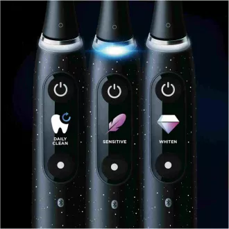 Oral-B iO Series 10 Cosmic Black elektrická zubná kefka, magnetická, 7 režimov, AI, časovač, 3D mapovanie
