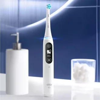 Oral-B iO Series 6 Duo White & Pink Sand set elektrických zubných kefiek, 5 režimov, AI, časovač