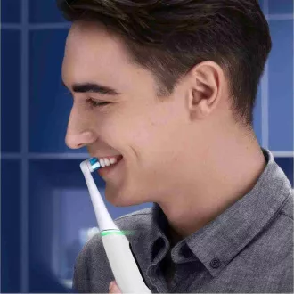 Oral-B iO Series 6 Duo White & Pink Sand set elektrických zubných kefiek, 5 režimov, AI, časovač