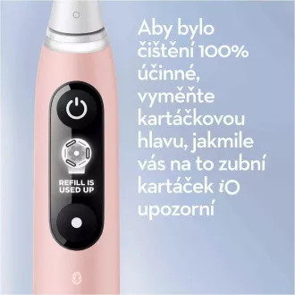 Oral-B iO Series 6 Duo White & Pink Sand set elektrických zubných kefiek, 5 režimov, AI, časovač