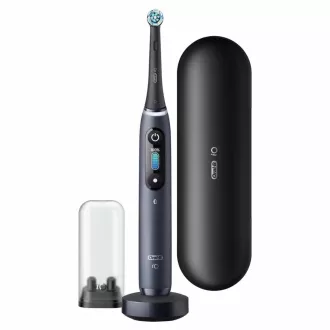 Oral-B iO8 Black Onyx elektrická zubná kefka, magnetická, 6 režimov, časovač, tlakový senzor, púzdro, čierny Oral-B iO8 Black Onyx elektrická zubná kefka, magnetická, 6 režimov, časovač, tlakový senzor, púzdro, čierny