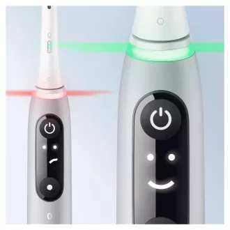Oral-B iO Series 6 Grey Opal elektrická zubná kefka, magnetická, 5 režimov, tlakový senzor, AI, púzdro