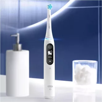 Oral-B iO Series 6 elektrická zubná kefka, 5 režimov, časovač, tlakový senzor, mobilné aplikácie, biela