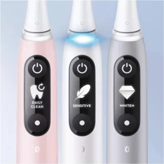 Oral-B iO Series 6 elektrická zubná kefka, 5 režimov, časovač, tlakový senzor, mobilné aplikácie, biela