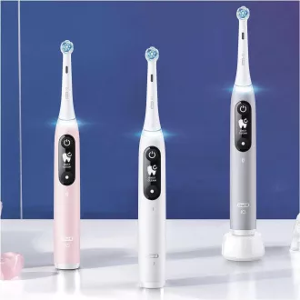 Oral-B iO Series 6 elektrická zubná kefka, 5 režimov, časovač, tlakový senzor, mobilné aplikácie, biela