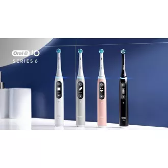 Oral-B iO Series 6 elektrická zubná kefka, 5 režimov, časovač, tlakový senzor, mobilné aplikácie, biela