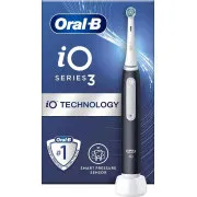 Oral-B iO Series 3 Matt Black elektrická zubná kefka, magnetická, 3 režimy, tlakový senzor