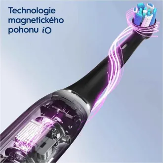 Oral-B iO Series 3 Matt Black elektrická zubná kefka, magnetická, 3 režimy, tlakový senzor - Rozbalené Oral-B iO Series 3 Matt Black elektrická zubná kefka, magnetická, 3 režimy, tlakový senzor - Rozbalené
