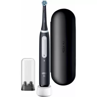 Oral-B iO4 Matt Black elektrická zubná kefka, magnetická, časovač, tlakový senzor, mobilné aplikácie, čierny Oral-B iO4 Matt Black elektrická zubná kefka, magnetická, časovač, tlakový senzor, mobilné aplikácie, čierny