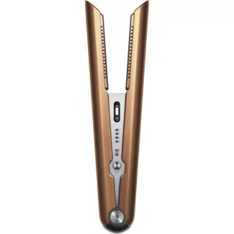 Dyson Corrale HS07 žehlička na vlasy, 200 W, 3 stupne teploty, inteligentné riadenie teploty, OLED displej, meď/strieborná