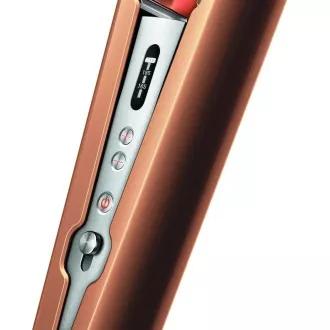 Dyson Corrale HS07 žehlička na vlasy, 200 W, 3 stupne teploty, inteligentné riadenie teploty, OLED displej, meď/strieborná