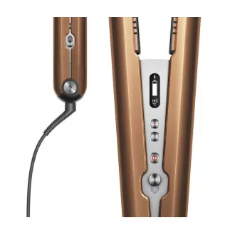Dyson Corrale HS07 žehlička na vlasy, 200 W, 3 stupne teploty, inteligentné riadenie teploty, OLED displej, meď/strieborná