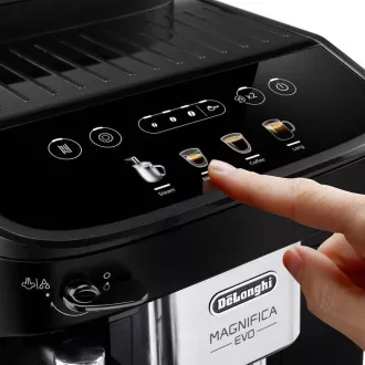DeLonghi Magnifica Evo ECAM 290.21.B, automatický kávovar, vstavaný mlynček, 1450 W, 15 bar, automatické vypnutie, čierny DeLonghi Magnifica Evo ECAM 290.21.B, automatický kávovar, vstavaný mlynček, 1450 W, 15 bar, automatické vypnutie, čierny