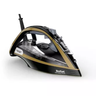 Tefal FV9865E0 Ultimate Pure naparovacia žehlička, 3000 W, automatické vypnutie, kropenie, rýchle nahriatie, čierna / zlatá Tefal FV9865E0 Ultimate Pure naparovacia žehlička, 3000 W, automatické vypnutie, kropenie, rýchle nahriatie, čierna / zlatá